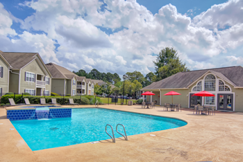 Resort-style pool with sundeck